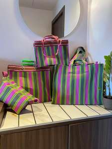 Bolsas de compras de nylon Plástico de polipropileno reciclado sostenible Hecho EN LA India-Opciones a granel PP tejido grande ecológico - Product Image 3