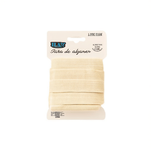 ริบบิ้นผ้าฝ้ายอิลัน 20 มม. X 3 ม. สีเบจ สำหรับงานประดิษฐ์และงานเย็บผ้า - Product Image 2