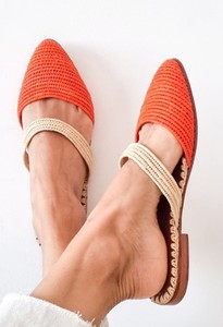 Mules en raphia faites à la main : Sandales d'été marocaines - Product Image 2