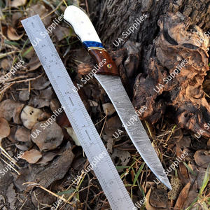 Cuchillo de Filetear Pescado Profesional de Acero Damasco con Patrón en Espiral, Hecho a Mano, Grado Industrial DIY, Extra Afilado, Soporte OEM/ODM, Venta al por Mayor - Product Image 6