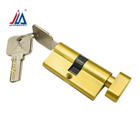 Cylindre de serrure européen en laiton massif 60 mm à simple ouverture, double, très vendu, pour quincaillerie de porte d'entrée