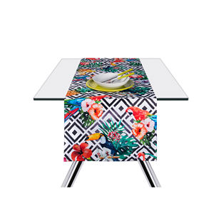 Runner da Tavolo Excelsa Tropical Chic in Cotone 45x140 Cm Multicolore - Product Image 2