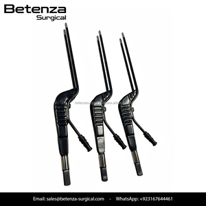 Betenza Surgical Reusable <b>Electric</b> Bayonet Suction Bipolar Forceps German Stainless Steel Black Non-Stick <b>Instruments</b> Set - Product Image 4