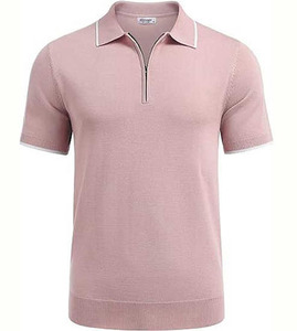 Tejido de punto de alto rendimiento para camisetas de hombre: corte atlético que absorbe la humedad y es antiarrugas para golf y entrenamientos en el gimnasio - Product Image 3