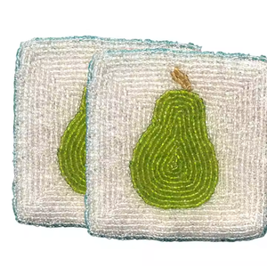 Modern Art <b>Beaded</b> Cup <b>Coasters</b> Non-Slip Base for Cocktail Parties-Decorative Gift Idea - Product Image 4