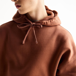 Sudadera con Capucha Térmica 100% Algodón para Hombre, Chaqueta con Capucha Extra Grande con Diseño Sólido, Esencial para el Invierno - Product Image 6