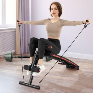 Banc de musculation multifonctionnel réglable en 4 positions en métal, banc de sit-up et support - Product Image 1