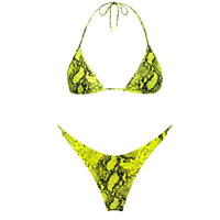 Push-Up Bikini Set Women&rsquo;s Two-Piece Swimsuit <strong>Padded</strong> Bra <strong>Top</strong> Adjustable Tie Bottom Summer Beachwear