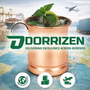 Fantásticas tazas de jugo de limón y cerveza Tazas de cobre puro de Calidad exclusiva y vidrio con asa Venta caliente Taza única Logotipo personalizado - Product Image 6