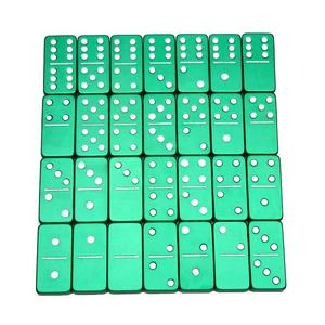 Resin Crafts <b>Dice</b> Wholesale Box Custom Logo Mexican Train Antique Domino Game Domino <b>Set</b> Case Toys White with Dominoes Box - Product Image 1