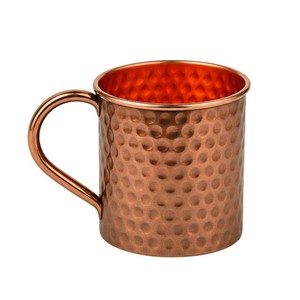 Vente en gros – Nouvelle tasse Moscow Mule en cuivre pur martelé de 16 oz – Tasse à bière en cuivre massif pour cocktails et barware – Logo personnalisé - Product Image 5