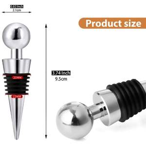 Tapón de Botella de Vino Reutilizable de Acero Inoxidable, Ecológico, Sellador de Botellas, Accesorio de Bar y Cocina - Product Image 3