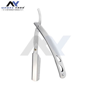 Premium Barber Salon Professional Stainless Steel Straight <b>Edge</b> Shaving Razor Grooming Tool for Mens Beard, Hairline Mustache - Product Image 2