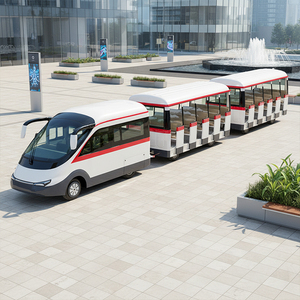 Fornitore di Fabbrica di Trenini Elettrici Personalizzati con Logo e Colore, <span class=keywords><strong>Mini</strong></span> Bus Turistico Senza Binari per Parchi a Tema - Product Image 1