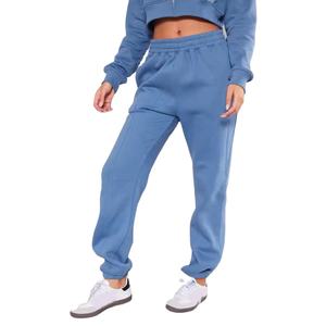 Logo personnalisé Survêtement 2 pièces Ensemble Crop Sweatshirt Jogger Pantalon de survêtement uni pour femmes French Terry survêtements pour femmes ensembles - Product Image 5
