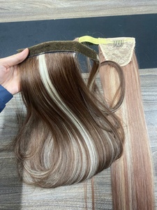 Cola de Caballo de Cabello Remy Vietnamita Doble Trama con Reflejos, Muy Suave, Puntas Llenas, Colores Personalizados - Product Image 2