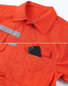 <b>Construction</b> Safety Durable Outdoor Factory <b>Work</b> <b>Clothes</b> Coverall Uniform Fireproof Safety Flame Retardant Nomex FR Boiler Suits - Product Image 3