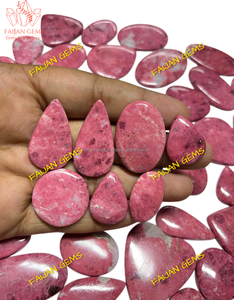 100% Natural, Piedras Preciosas Sueltas de Tulita Rosa, Cabujones y Cuentas con Corte Cojín de Lujo de Rajastán, para Joyería (Colgantes, Pulseras, Pendientes) - Product Image 3