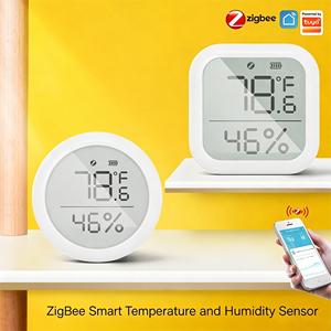 เซ็นเซอร์วัดอุณหภูมิและความชื้นอัจฉริยะ Zigbee LCD สำหรับบ้านอัจฉริยะและห้องเด็ก - Product Image 3