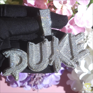 Luxury " BRE "<b>Name</b> Pendant With Full Iced Out Moissanite Diamond Hip Hop <b>Chain</b> Necklace Gift - Product Image 5