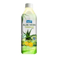 Groothandel 500ml PET fles Private Label Pure Aloë Vera sap drank met mango, ananas en watermeloen pulp, natuurlijk uit Vietnam