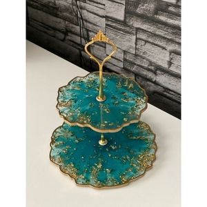 Soporte para Tartas de Resina para Decoración de Mesa de Eventos de Lujo, Vajilla y Decoración de Mesa para Fiestas - Product Image 1