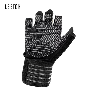 Guantes de Gimnasio para Fitness, Medios Dedos, Ligeros, Transpirables, de Nailon, para Levantamiento de Pesas, Ejercicios Pliométricos, Resistentes a Impactos - Product Image 5
