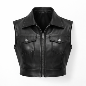 Chalecos de Cuero Curtido Transpirable OEM para Mujer - Moda Otoñal, Pedidos al por Mayor Directamente del Fabricante - Product Image 1