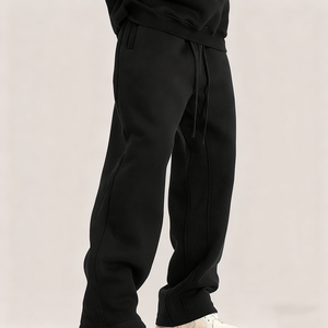 Pantalones Jogger Rectos de Algodón Grueso para Hombre con Logotipo Personalizado, Estilo Casual para Gimnasio y Aire Libre, Talla Grande - Product Image 5