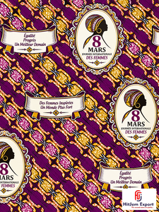 Tela Africana con Estampado de Cera, Día Internacional de la Mujer 8 de Marzo, Textil Ankara Personalizado, Fabricante OEM ODM, Proveedor Mayorista - Product Image 6