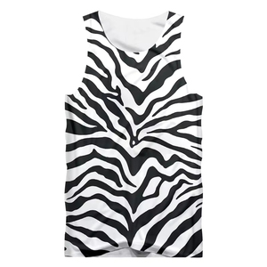 <b>Men</b> Tank Top New Quality Black And <b>White</b> Leopard Print Tank Top 3D Print Street Hip Hop Summer Fashion <b>Vest</b> Summer Oversized - Product Image 5