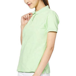 Chemises polo pour femmes de haute qualité, manches courtes, quatre boutons, chemises de golf, uniformes de bureau pour femmes, chemises unies à manches courtes - Product Image 4