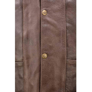 Chaleco de Motociclismo Samroz Sports, de Cuero Genuino, Personalizado, Casual, con Cierre de Cremallera en V, Precios Económicos al por Mayor, Transpirable, para Hombre - Product Image 5