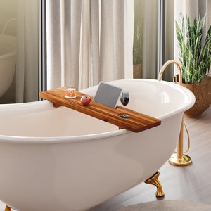 Wooden Bathtub <b>Caddy</b> <b>Bath</b> <b>Tray</b> for Tub Bathroom Wooden Amenity <b>Tray</b> <b>Bath</b> Accessories, Spa Gift Wholesale Supplier from Vietnam - Product Image 4