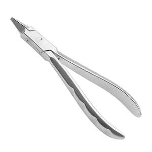 Alicates de punta plana con ranuras transversales de acero inoxidable, mandíbulas dentadas para cirugía ortopédica, herramientas para sujetar y doblar alambres, reutilizables y duraderas - Product Image 4