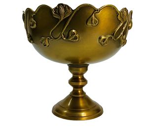 Bol de bonbons en laiton de luxe de vente chaude pour servir des bols en laiton sculptés à la main de haute qualité dans la conception de fleurs à vendre - Product Image 2