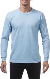 T-shirt confortable à manches longues pour homme, coupe slim, design basique uni, col rond - Product Image 3