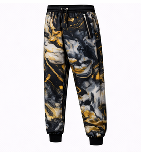 Ensemble de survêtement imprimé marbre noir et or pour homme Discover-Impex 2026 – Veste à capuche et pantalon de jogging par sublimation, vêtements de sport OEM - Product Image 5