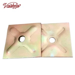 Plaque de fixation en acier style industriel pour tirant fileté 15/16 mm, capacité de charge 90 KN, norme DIN-18216, pour échafaudage et coffrage - Product Image 6