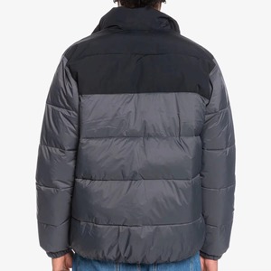 Custom Hooded Canvas Winter Puffer Jacket OEM High Quality Plus Size Windproof Long Sleeve Unisex Front Custom Puffer Jacket <b>Men</b> - Product Image 2