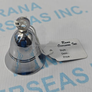 Cloche suspendue élégante en laiton finition argentée, moderne et écologique, pour la décoration murale ou de porte, idéale pour le yoga, la méditation ou comme cadeau. - Product Image 2