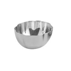 Bol en métal poli au design minimaliste, compatible lave-vaisselle, bol de service alimentaire en acier inoxydable non revêtu, vaisselle de fête - Product Image 2