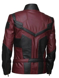 Chaqueta de Cuero Color Granate de Charlie Cox, Daredevil - Product Image 2