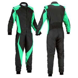 Traje de Karting de Spandex/Algodón con Serigrafía Personalizada, Diseño de Color y Logotipo, Traje de Carreras de Go Kart para Adultos, Transpirable, Tallas Grandes - Product Image 1