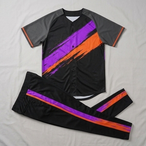 Maillots de baseball personnalisés en gros, design gratuit, sublimation, uniformes de baseball pas chers pour hommes - Product Image 5