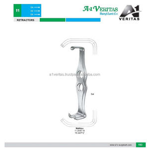 Rétracteurs chirurgicaux à double extrémité VERITAS A-1 de haute qualité, 19 cm, lot de 2 pièces, stérilisés et réutilisables |   Manuel - Product Image 6