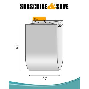 Sacchetti in polietilene trasparente da 1 Mil di spessore 40x20x48, per la casa e per la salute industriale, coperture e 150 - Product Image 2