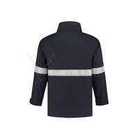 Veste industrielle d'extérieur pour hommes, à fermeture éclair intégrale, plusieurs poches, haute visibilité, polyester, séchage rapide, respirante, pour la construction