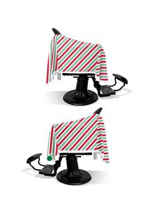 Cape de Coiffure Professionnelle Inyint Candy Cane PRO pour Salon, Accessoire de Coiffage par Sublimation - Product Image 2