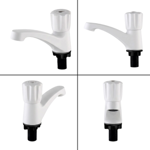 Wholesale Basin Faucet White ABS Knob <b>Handle</b> Plastic Thread Bathroom Washroom Rustproof <b>Tap</b> Lavabo Faucet KSLA-15T3CN KSNVietNam - Product Image 3